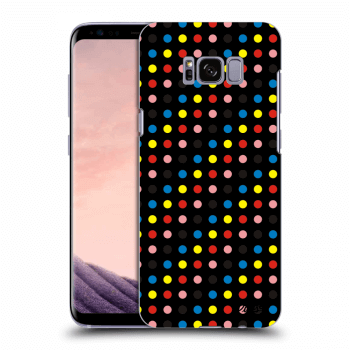 Picasee Samsung Galaxy S8 G950F Hülle - Schwarzes Silikon - Colorful dots