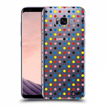 Picasee Samsung Galaxy S8 G950F Hülle - Transparentes Silikon - Colorful dots