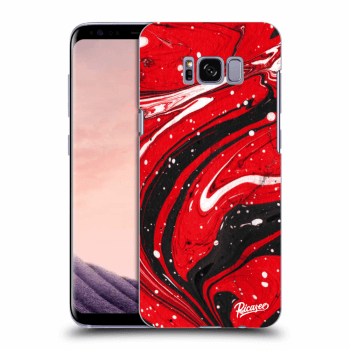 Picasee Samsung Galaxy S8 G950F Hülle - Schwarzes Silikon - Red black