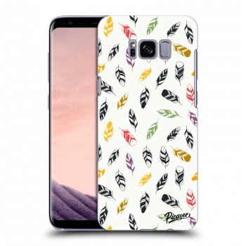 Picasee Samsung Galaxy S8 G950F Hülle - Transparentes Silikon - Feather