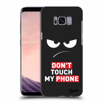 Picasee Samsung Galaxy S8 G950F Hülle - Schwarzes Silikon - Angry Eyes - Transparent