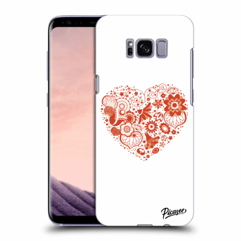 Picasee Samsung Galaxy S8 G950F Hülle - Schwarzes Silikon - Big heart