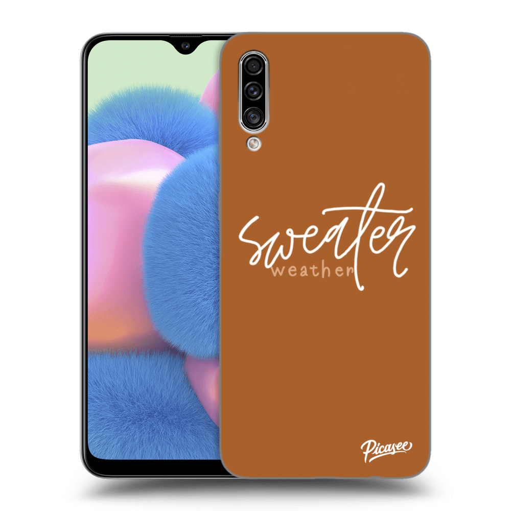 Picasee Samsung Galaxy A30s A307F Hülle - Transparentes Silikon - Sweater weather