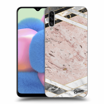 Hülle für Samsung Galaxy A30s A307F - Pink geometry