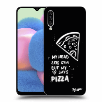 Picasee Samsung Galaxy A30s A307F Hülle - Transparentes Silikon - Pizza