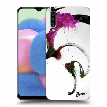 Picasee Samsung Galaxy A30s A307F Hülle - Transparentes Silikon - Peony White