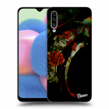 Picasee Samsung Galaxy A30s A307F Hülle - Schwarzes Silikon - Roses black