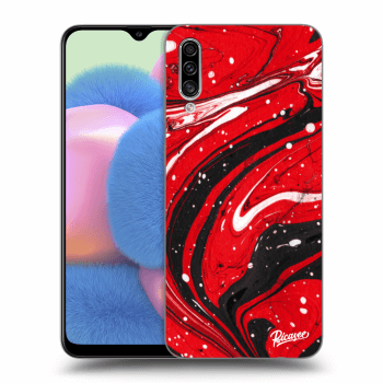 Picasee Samsung Galaxy A30s A307F Hülle - Schwarzes Silikon - Red black