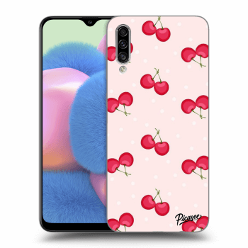 Picasee Samsung Galaxy A30s A307F Hülle - Transparentes Silikon - Cherries