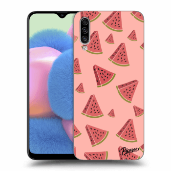 Picasee Samsung Galaxy A30s A307F Hülle - Schwarzes Silikon - Watermelon