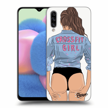 Picasee Samsung Galaxy A30s A307F Hülle - Schwarzes Silikon - Crossfit girl - nickynellow