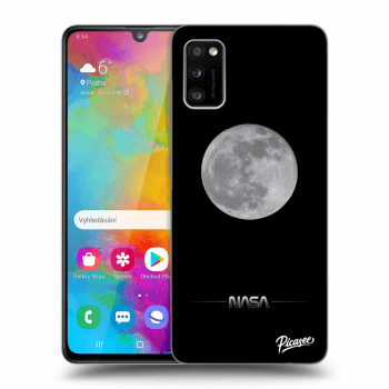 Picasee Samsung Galaxy A41 A415F Hülle - Schwarzes Silikon - Moon Minimal