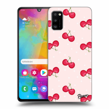 Picasee Samsung Galaxy A41 A415F Hülle - Transparentes Silikon - Cherries