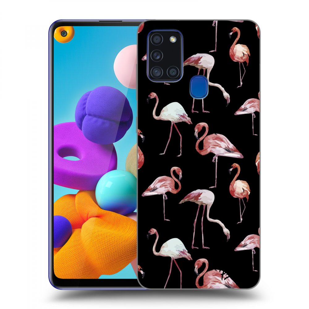 Picasee ULTIMATE CASE für Samsung Galaxy A21s - Flamingos