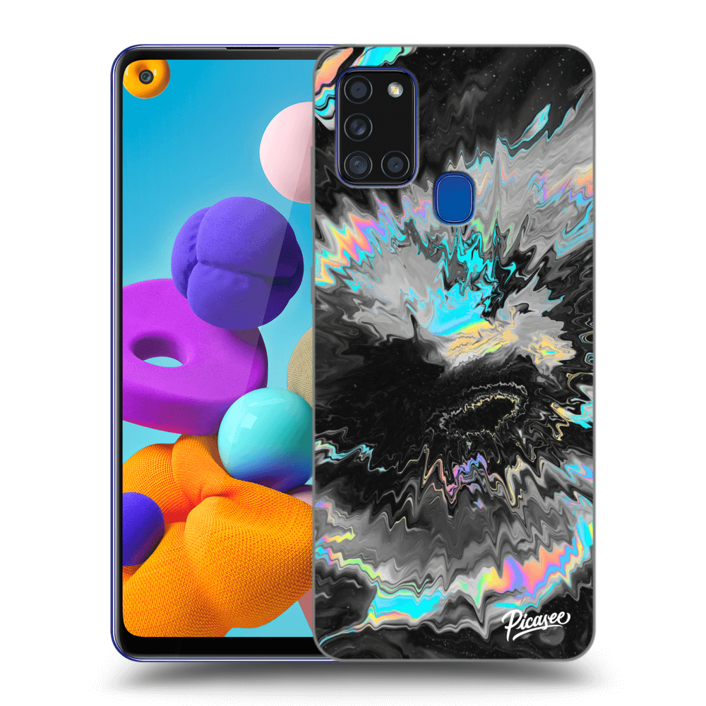 Picasee Samsung Galaxy A21s Hülle - Transparentes Silikon - Magnetic