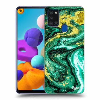 Hülle für Samsung Galaxy A21s - Green Gold