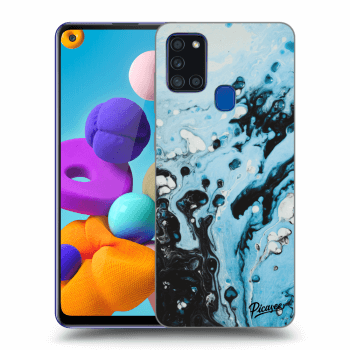 Hülle für Samsung Galaxy A21s - Organic blue