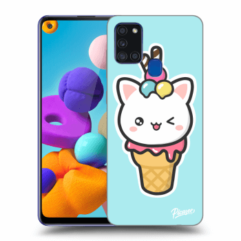 Picasee ULTIMATE CASE für Samsung Galaxy A21s - Ice Cream Cat