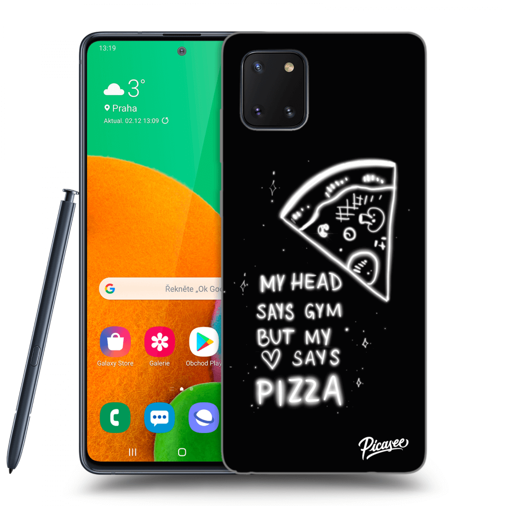 Picasee Samsung Galaxy Note 10 Lite N770F Hülle - Transparentes Silikon - Pizza