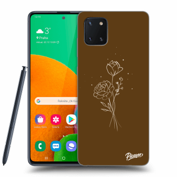 Hülle für Samsung Galaxy Note 10 Lite N770F - Brown flowers