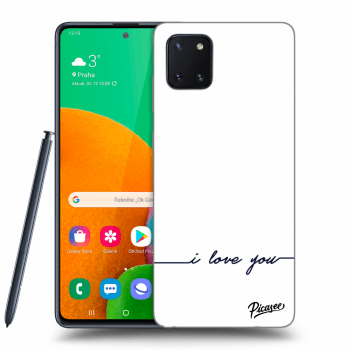 Picasee Samsung Galaxy Note 10 Lite N770F Hülle - Transparentes Silikon - I love you