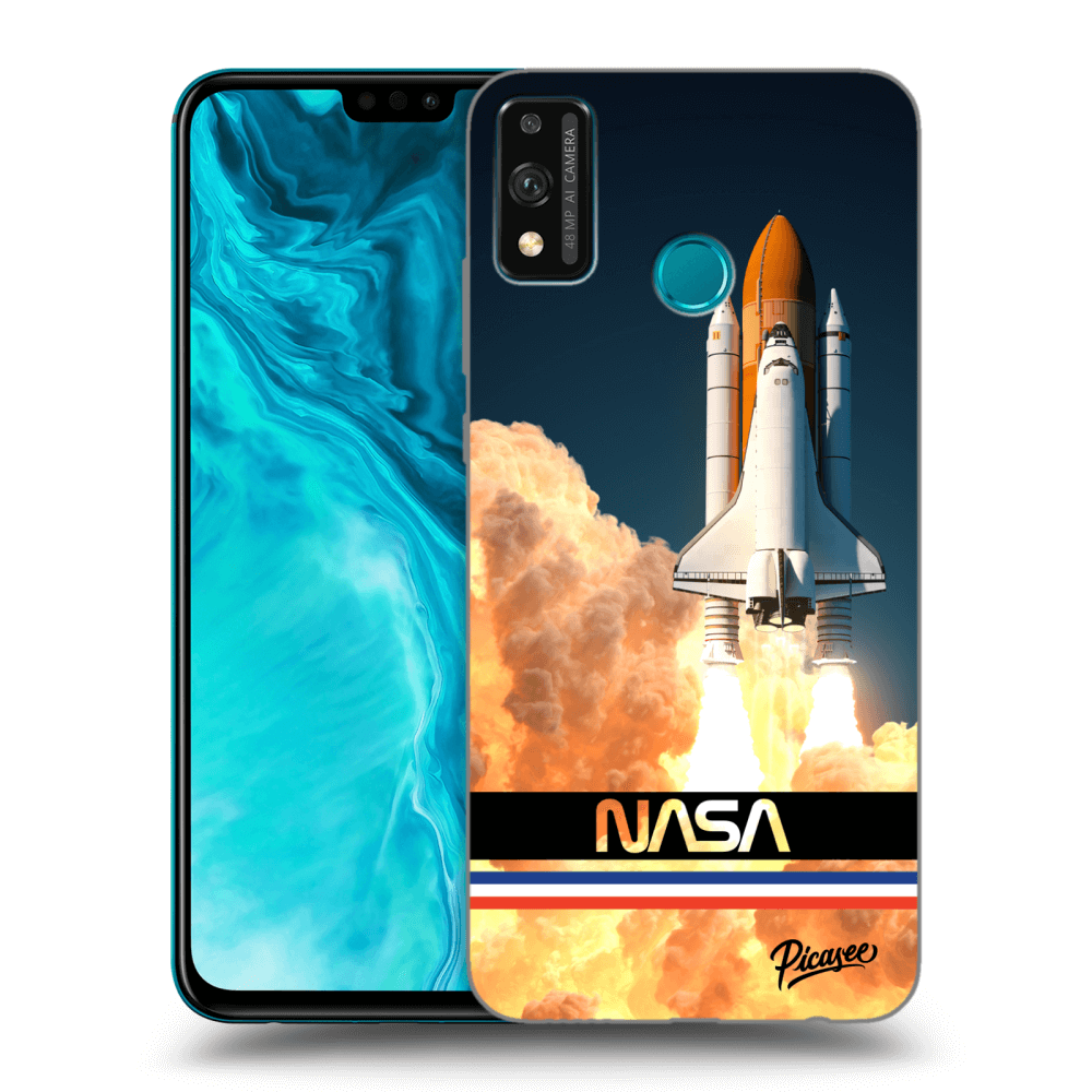 Picasee Honor 9X Lite Hülle - Transparentes Silikon - Space Shuttle