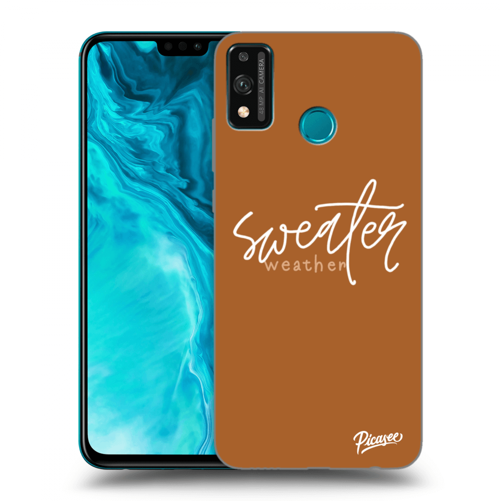 Picasee Honor 9X Lite Hülle - Transparentes Silikon - Sweater weather