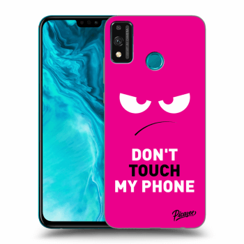 Picasee Honor 9X Lite Hülle - Transparentes Silikon - Angry Eyes - Pink