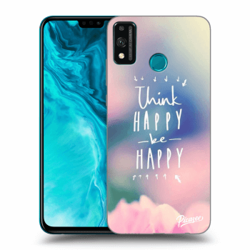 Picasee Honor 9X Lite Hülle - Transparentes Silikon - Think happy be happy