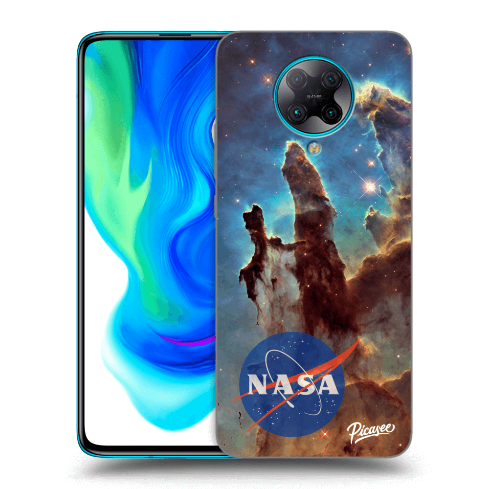 Picasee Xiaomi Poco F2 Pro Hülle - Schwarzes Silikon - Eagle Nebula