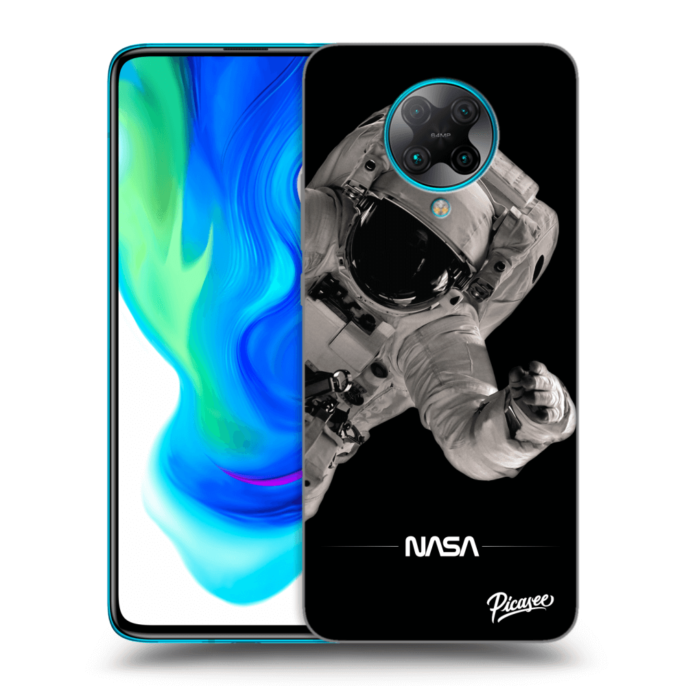 Picasee Xiaomi Poco F2 Pro Hülle - Schwarzes Silikon - Astronaut Big