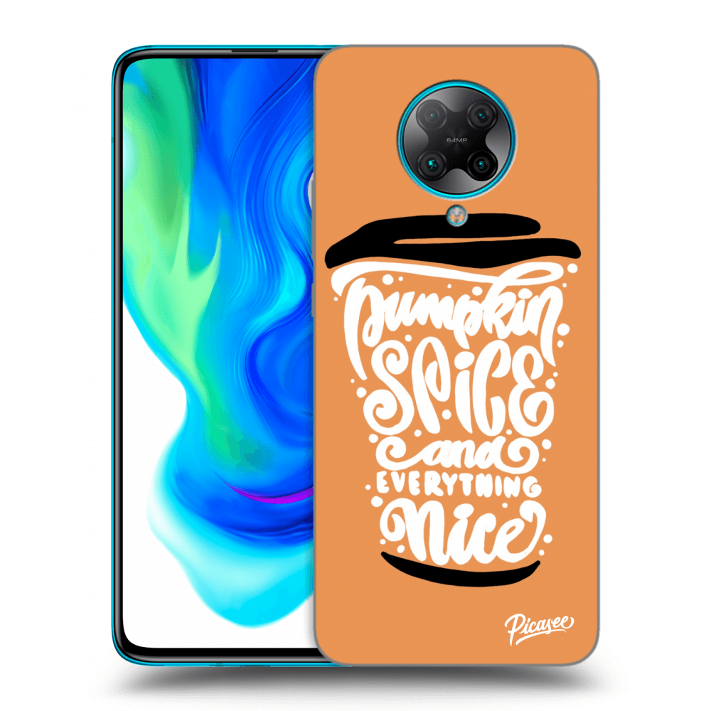 Picasee Xiaomi Poco F2 Pro Hülle - Transparentes Silikon - Pumpkin coffee