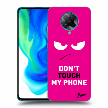Picasee Xiaomi Poco F2 Pro Hülle - Transparentes Silikon - Angry Eyes - Pink