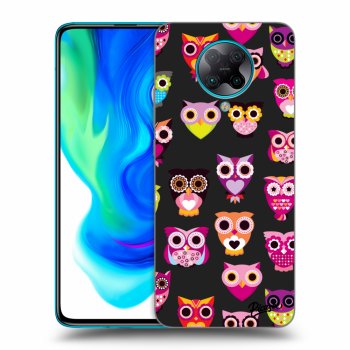 Picasee Xiaomi Poco F2 Pro Hülle - Schwarzes Silikon - Owls