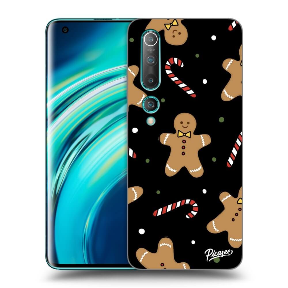 Picasee Xiaomi Mi 10 Hülle - Schwarzes Silikon - Gingerbread
