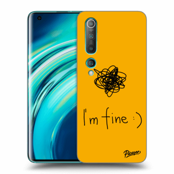 Picasee Xiaomi Mi 10 Hülle - Schwarzes Silikon - I am fine