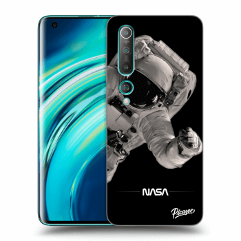 Picasee Xiaomi Mi 10 Hülle - Schwarzes Silikon - Astronaut Big
