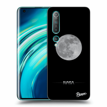 Picasee Xiaomi Mi 10 Hülle - Schwarzes Silikon - Moon Minimal