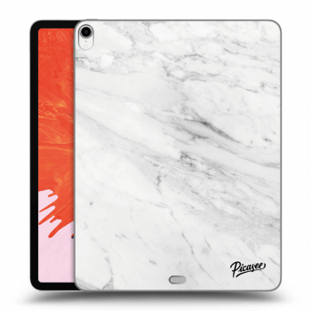 Picasee transparente Silikonhülle für Apple iPad Pro 12.9" 2018 (3. gen) - White marble