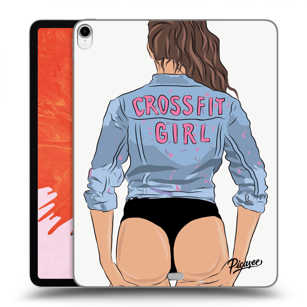 Picasee transparente Silikonhülle für Apple iPad Pro 12.9" 2018 (3. gen) - Crossfit girl - nickynellow