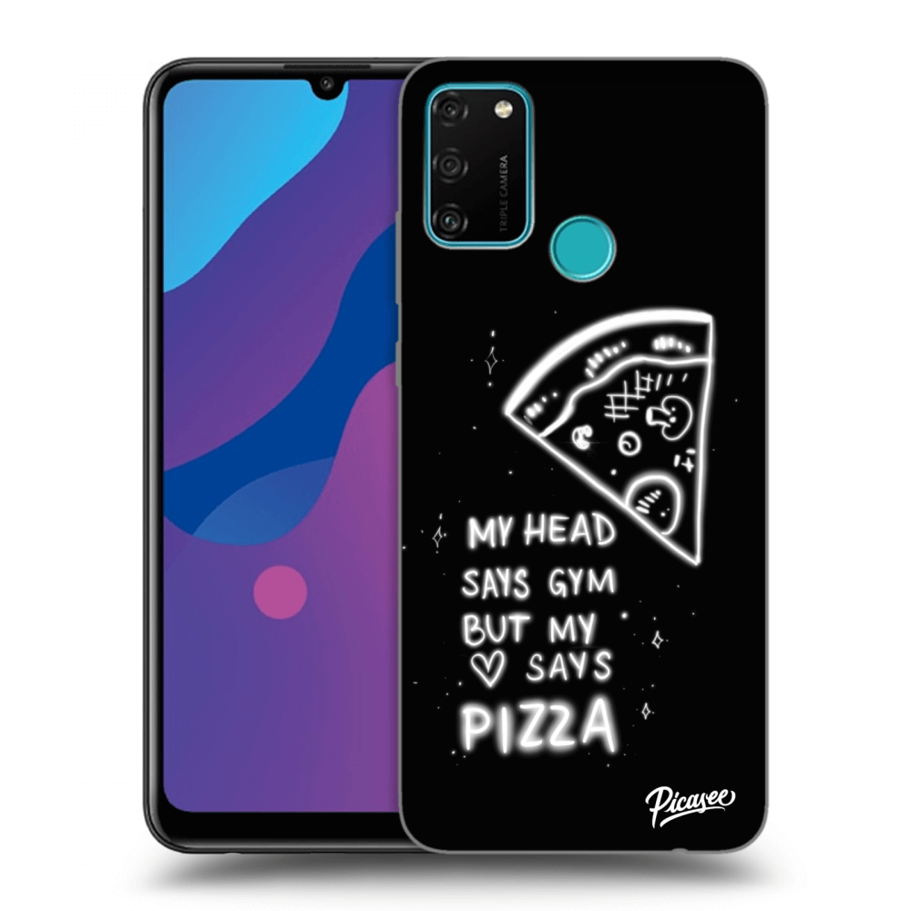 Picasee Honor 9A Hülle - Transparentes Silikon - Pizza