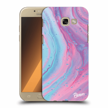Picasee Samsung Galaxy A5 2017 A520F Hülle - Transparenter Kunststoff - Pink liquid