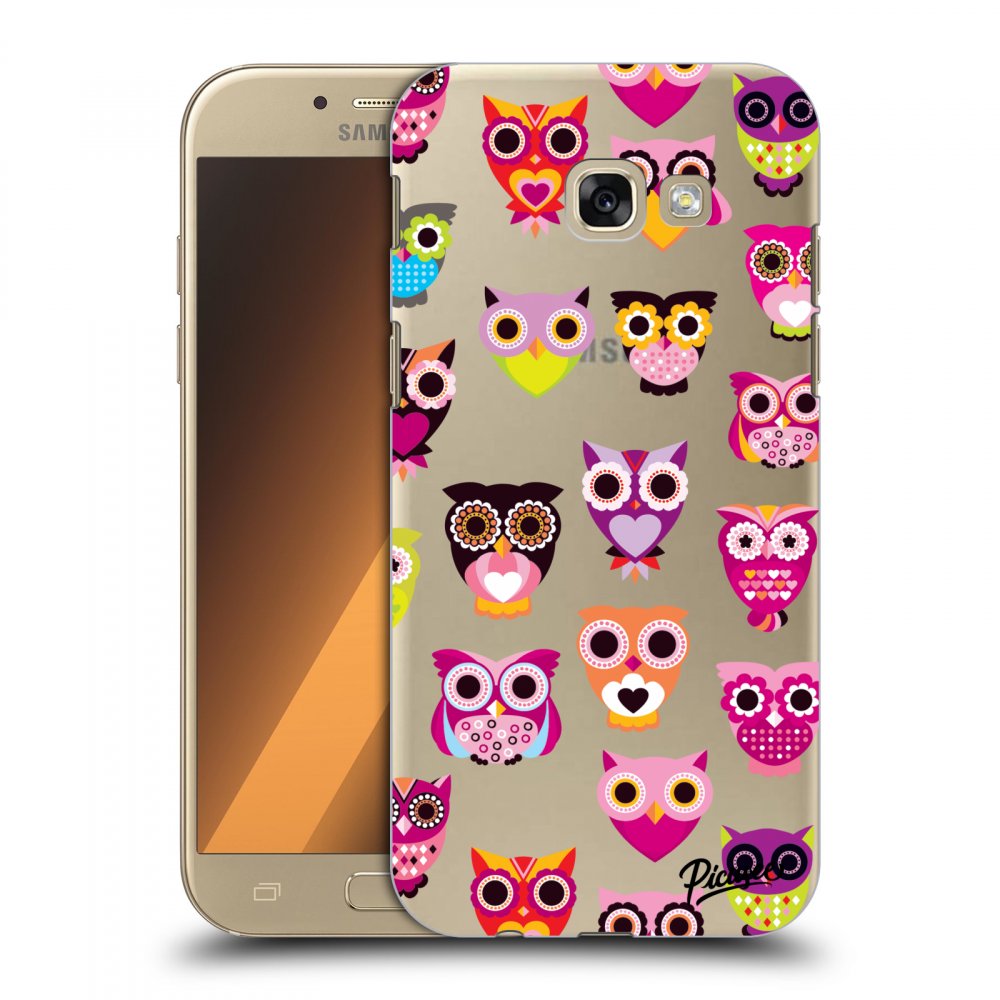 Picasee Samsung Galaxy A5 2017 A520F Hülle - Transparenter Kunststoff - Owls
