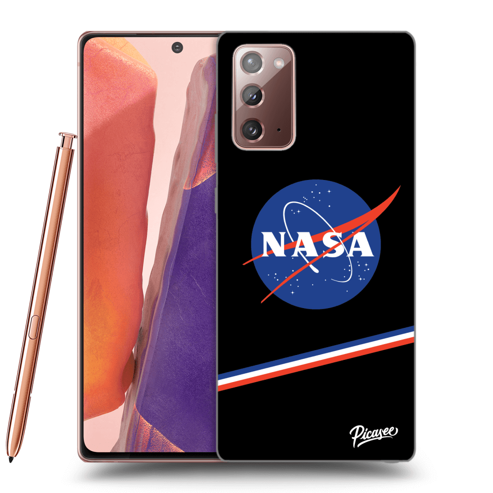 Picasee Samsung Galaxy Note 20 Hülle - Schwarzes Silikon - NASA Original