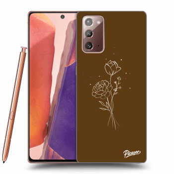 Hülle für Samsung Galaxy Note 20 - Brown flowers
