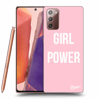 Picasee Samsung Galaxy Note 20 Hülle - Schwarzes Silikon - Girl power