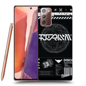 Picasee Samsung Galaxy Note 20 Hülle - Transparentes Silikon - BLACK DISCO
