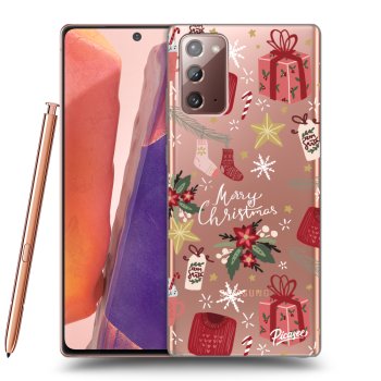 Picasee Samsung Galaxy Note 20 Hülle - Transparentes Silikon - Christmas