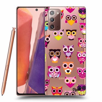 Picasee Samsung Galaxy Note 20 Hülle - Transparentes Silikon - Owls