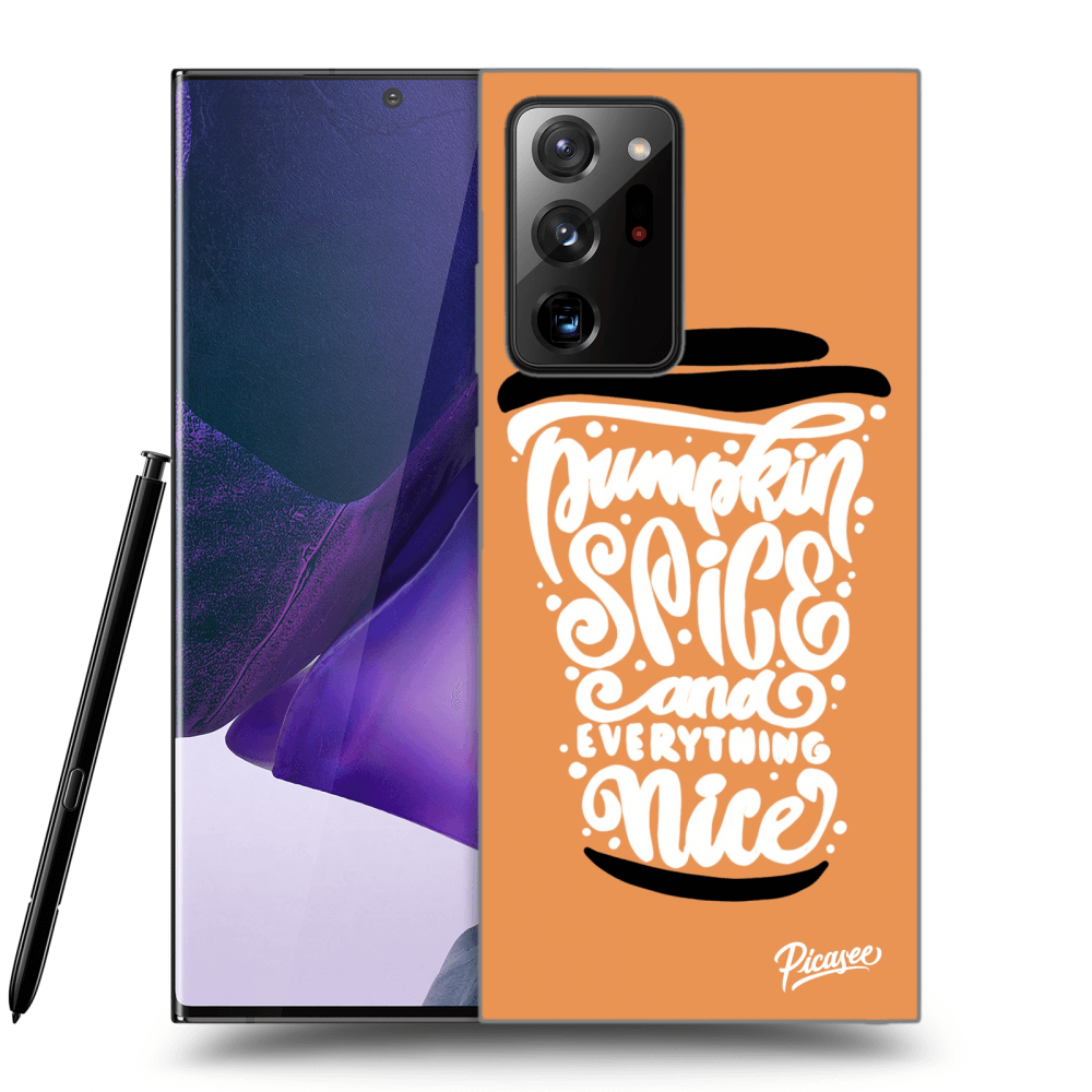 Picasee Samsung Galaxy Note 20 Ultra Hülle - Schwarzes Silikon - Pumpkin coffee